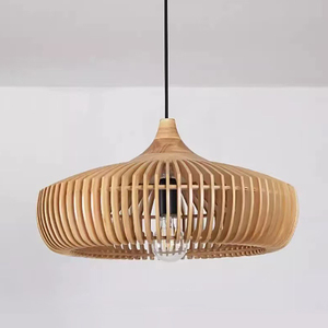 Lampada a Sospensione in Legno Nordico Lampadario in Legno Naturale per Isola <span class=keywords><strong>Cucina</strong></span> Sala da Pranzo <span class=keywords><strong>Soggiorno</strong></span> Caffè Bar <span class=keywords><strong>Arredamento</strong></span> Casa - Product Image 3