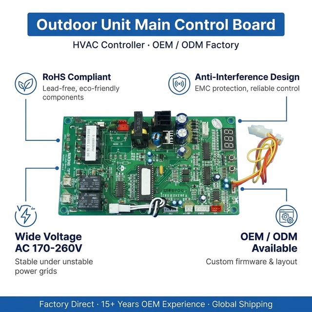 Replacement Electric Air Conditioning Fitting VRF Main Control Board 17127000000712 HVAC PCB Module for MDV Household Outdoor