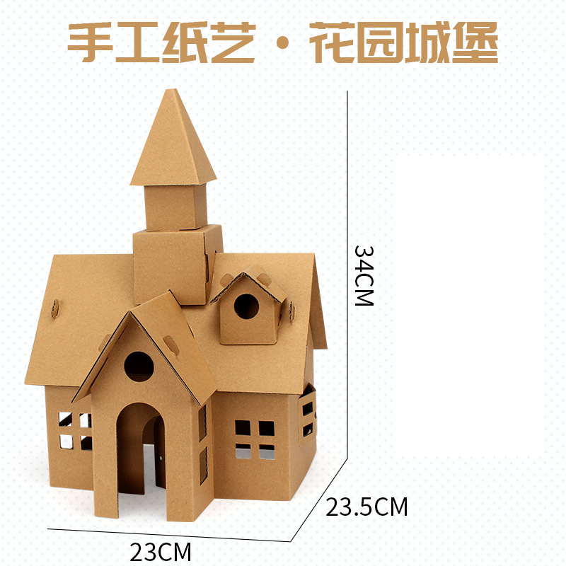 Château de jardin - Art papier fait main