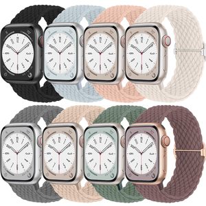 <span class=keywords><strong>Bracelet</strong></span> de montre en nylon personnalisé de la série de luxe pour <span class=keywords><strong>Apple</strong></span> <span class=keywords><strong>Watch</strong></span> Ultra 49mm 44 41 38mm <span class=keywords><strong>Bracelet</strong></span> élastique à boucle tressée - Product Image 6
