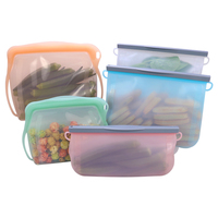 Sac alimentaire en silicone durable, sans BPA, personnalisable, résistant au congélateur, de qualité alimentaire, réutilisable, avec fermeture éclair