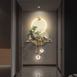 Decorazione Murale Paesaggistica Bonsai con Opzioni di Illuminazione e Anelli per Appendere, Ideale per Ingresso, Corridoio, Soggiorno, Ufficio - Product Image 2