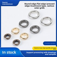 Œillet rond en métal antirouille, accessoire bouton-œillet creux pour machines à œillets de chaussures