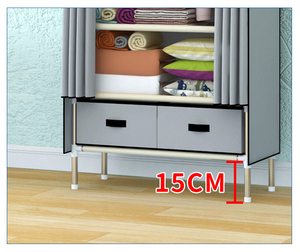 Guardaroba semplice, moderno e minimalista, panno per la camera da letto, <span class=keywords><strong>armadio</strong></span> per bambini, solido, ripiano assemblato - Product Image 5