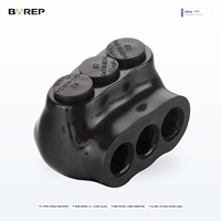 BAREP QMS-S2-3 Isolierter Mehrfachanschluss-Verbinder 3-Port Einseitiger Eingang 2-14 AWG Cu/Al 600V CULus-zertifiziert für Kabelverbindung