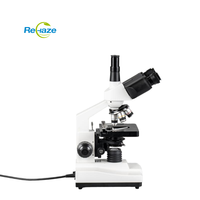 REHAZE XSP-100SM Trinocular Biological Microscope 1000X LED Compound Manual Focus IP55 Laboratory School