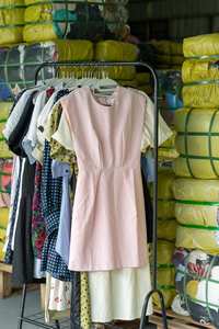 Vestido de Verano Usado de Segunda Mano, Elegante y Económico, de Poliéster/Algodón, con Estampado Floral, para <span class=keywords><strong>la</strong></span> Cena, de <span class=keywords><strong>la</strong></span> Tienda de Segunda Mano WS20 High Clean Neated - Product Image 5