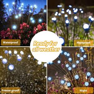 Lampada Solare Oscillante Aggiornata Impermeabile LED con Corpo in Alluminio Decorativa da Giardino Grado di Protezione IP65 2700K Bianco Caldo Morbido Garanzia 1 Anno - Product Image 4