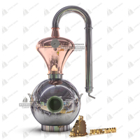 Alambic en cuivre pour distillation d'alcool, équipement de distillerie de whisky, chauffage direct, distillateur de laboratoire en acier inoxydable