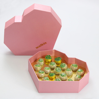 Neue Luxuriöse Maßgefertigte Schokoladen-Herzform-Geschenkbox aus Recyclingmaterial mit Matter Laminierung