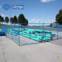 Panneau de clôture temporaire portable 6*10 pieds en acier galvanisé anti-corrosion, revêtu de poudre, écologique et sûr