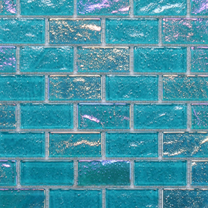 Hôtel arc-en-ciel effet irisé <span class=keywords><strong>Aqua</strong></span> vert verre piscine mosaïque pour décoration murale - Product Image 4