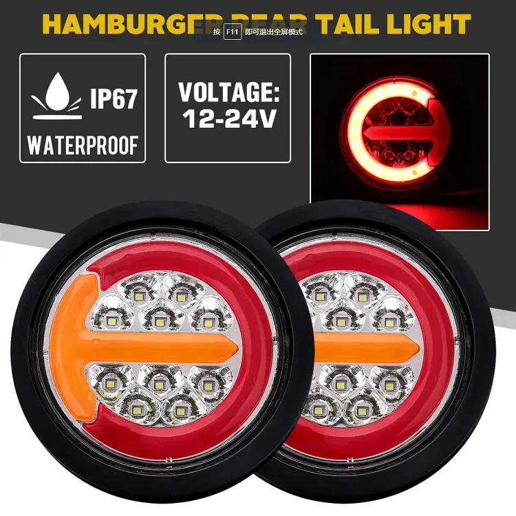 Stop Turning Tail Light 32 Led Rear Lamp for Truck trailers