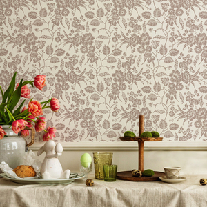 Pochoir mural floral <span class=keywords><strong>vintage</strong></span>, pochoir à <span class=keywords><strong>fleurs</strong></span> répétable pour la peinture sur les meubles muraux, au lieu de papier peint, pochoir pour la peinture - Product Image 2