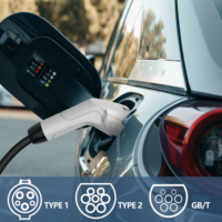Pistolet à décharge 16A EV V2L 3.5kw Type 2 Câble de charge pour véhicule à énergie nouvelle Prise étendue pour camping en plein air V2L