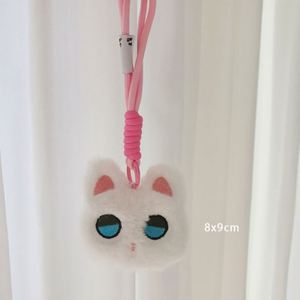 Nuevo Llavero de Peluche de Gato Azul Ojo Azul con Sonido, de Algodón PP, Peluche Corto, Lindo Colgante Negro para Bolso, Muñeco Pequeño Personalizado, Venta al por Mayor - Product Image 6