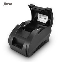 Imprimante d'étiquettes thermique Superwin ZJ-5890K 48mm ESC/POS, machine d'impression de lignes, imprimante de codes-barres, interface USB, 90mm/s