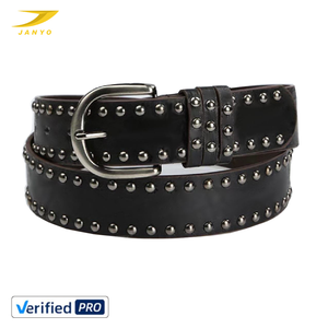 <span class=keywords><strong>Ceinture</strong></span> rétro style vintage unisexe avec boucle à ardillon, boucle en alliage, accessoire de coiffure, <span class=keywords><strong>ceinture</strong></span> à clous, sangle en PU, <span class=keywords><strong>noir</strong></span> - Product Image 1