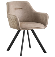 Nouveau design bras populaire meubles de maison de luxe moderne chaise de salle à manger en velours nordique