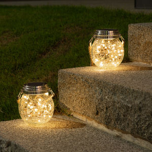 Lámpara <span class=keywords><strong>Solar</strong></span> LED Impermeable IP65 para Jardín, Lámparas de Pie para Exteriores, Linterna Colgante Decorativa para Navidad y Camping - Product Image 5