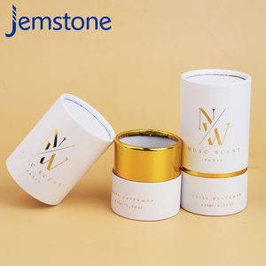 Tube en papier rond de luxe personnalisé avec mousse EVA pour flacon d'huile essentielle, parfum, cosmétique, emballage en tube en papier avec feuille d'or - Product Image 2