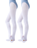 Collants de danse blancs Daydance pour filles, ultra doux, élastiques, pleine longueur, en nylon, pour cours de ballet, studio de danse, performance, 60D
