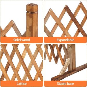Clôture de jardin <span class=keywords><strong>en</strong></span> <span class=keywords><strong>bois</strong></span> <span class=keywords><strong>extensible</strong></span>, clôture accordéon autoportante, <span class=keywords><strong>treillis</strong></span> rétractable, panneaux de clôture <span class=keywords><strong>en</strong></span> <span class=keywords><strong>bois</strong></span>, barrière pour animaux de compagnie - Product Image 6