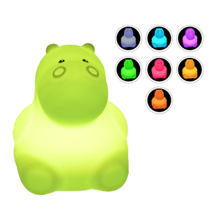 Mini coloré Silicone hippopotame <span class=keywords><strong>veilleuse</strong></span> doux presser apaisant créatif jouet <span class=keywords><strong>veilleuse</strong></span> pour enfant bébé chambre cadeau pour enfants - Product Image 4