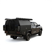 Auvent de camionnette en aluminium, enduit de poudre imperméable, pour camping tout-terrain, utilisation en extérieur