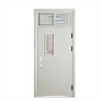 Porte coupe-feu en acier avec panneau de vision, certifiée UL10c/EN, 30/60/90 minutes, pour bâtiment commercial