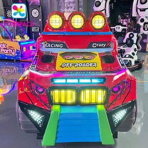 Funspace Indoor Amusement Swing Machine Fibre de verre Jeu de course vidéo <span class=keywords><strong>pour</strong></span> enfants Simulateur de voiture dynamique Machine de jeu de conduite - Product Image 3