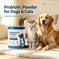 Poudre Probiotique Premium pour Animaux de Compagnie Bacillus Subtilis Absorption Rapide Sûr Soutien Digestif Immunitaire Santé de la Peau et du Pelage Riches en Protéines pour Chiens