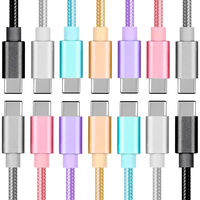 Câble de charge rapide USB-C vers USB-C 60W en nylon tressé pour iPhone 16, 16 Pro Max, 15, 15 Pro – Vente en gros