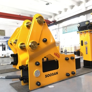 Martillo Hidráulico SOOSAN SB50 Tipo LATERAL con Cincel de 100MM para Demolición de Roca, Apto para Retroexcavadoras y Excavadoras de 11-16 Toneladas - Product Image 2