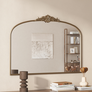 Arched Gold <b>Mirror</b> 40x30 Full Metal Frame Baroque Traditional Ornate Wall <b>Mirror</b> - Product Image 3