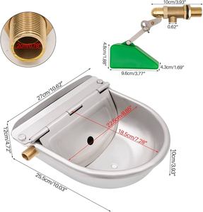 <span class=keywords><strong>Abreuvoir</strong></span> automatique en <span class=keywords><strong>acier</strong></span> inoxydable avec valve en cuivre pour bétail, mouton, équipement d'élevage - Product Image 2