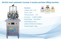 Machine de remplissage sous vide compacte HUAJIE pour réactifs, essences, liquides cosmétiques et parfums (à commande pneumatique)