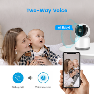 A due vie audio senza fili del IP di telecamere di sorveglianza di sonno del bambino del bambino e pet monitor 1080p tuya <span class=keywords><strong>smart</strong></span> sorveglianza video wifi macchina fotografica del bambino - Product Image 5