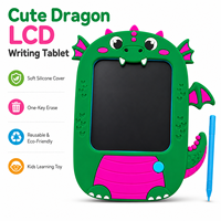 Tablette d'écriture LCD à motif Pterosaure, Tableau de dessin électronique effaçable pour enfants, Bloc de dessin de graffiti et de croquis