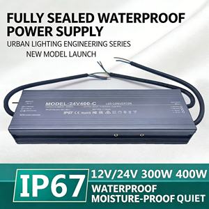 Fuente de Alimentación Conmutada para Iluminación LED Exterior Impermeable IP67, Transformador AC100V-260V DC 12V 24V <span class=keywords><strong>Dali</strong></span> 60W 200W 400W - Product Image 3