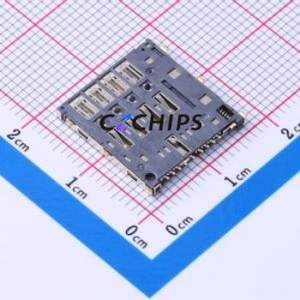 SMO-1029-P9 SIM Card Connector SMD Connector Self-Return Type Micro SIM Card Card Holder 1.56mm - Product Image 2