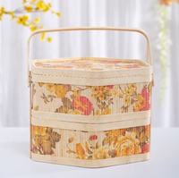 Op maat gemaakte bamboe fruitgeschenkmand voor productverpakkingen, bamboe groothandel, aangepast logo, recycleerbare houten geschenkverpakking, bamboe doos