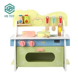 Подарок для малыша HS, игрушка для ролевых игр, имитационная плита, раковина, деревянные кухонные игрушки, деревянный набор для детей
