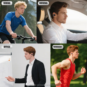 אופנה חדשה רעש enc להפחית קליפ האוזן bluetotheetones משחק ספורט אוזניות אלחוטיות פתוחות קליפ-על אוזניות אוזניות אודם - Product Image 5