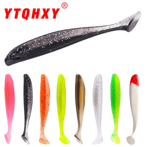 เหยื่อปลอมแบบนิ่มสองสี หางรูปตัว T ขนาด 55 65 75 มม. น้ำหนัก 1.6 2 2.5 กรัม เหยื่อตกปลาสำหรับน้ำจืด - Product Image 2