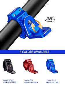 Support de lumière de fouet UTV, support de drapeau UTV rotatif à 360 ° pour barre de rouleau de 1.75 "à 2" de Polaris RZR, <span class=keywords><strong>Can</strong></span> <span class=keywords><strong>Am</strong></span>, Talon, Commander,(1 pièce bleu) - Product Image 6