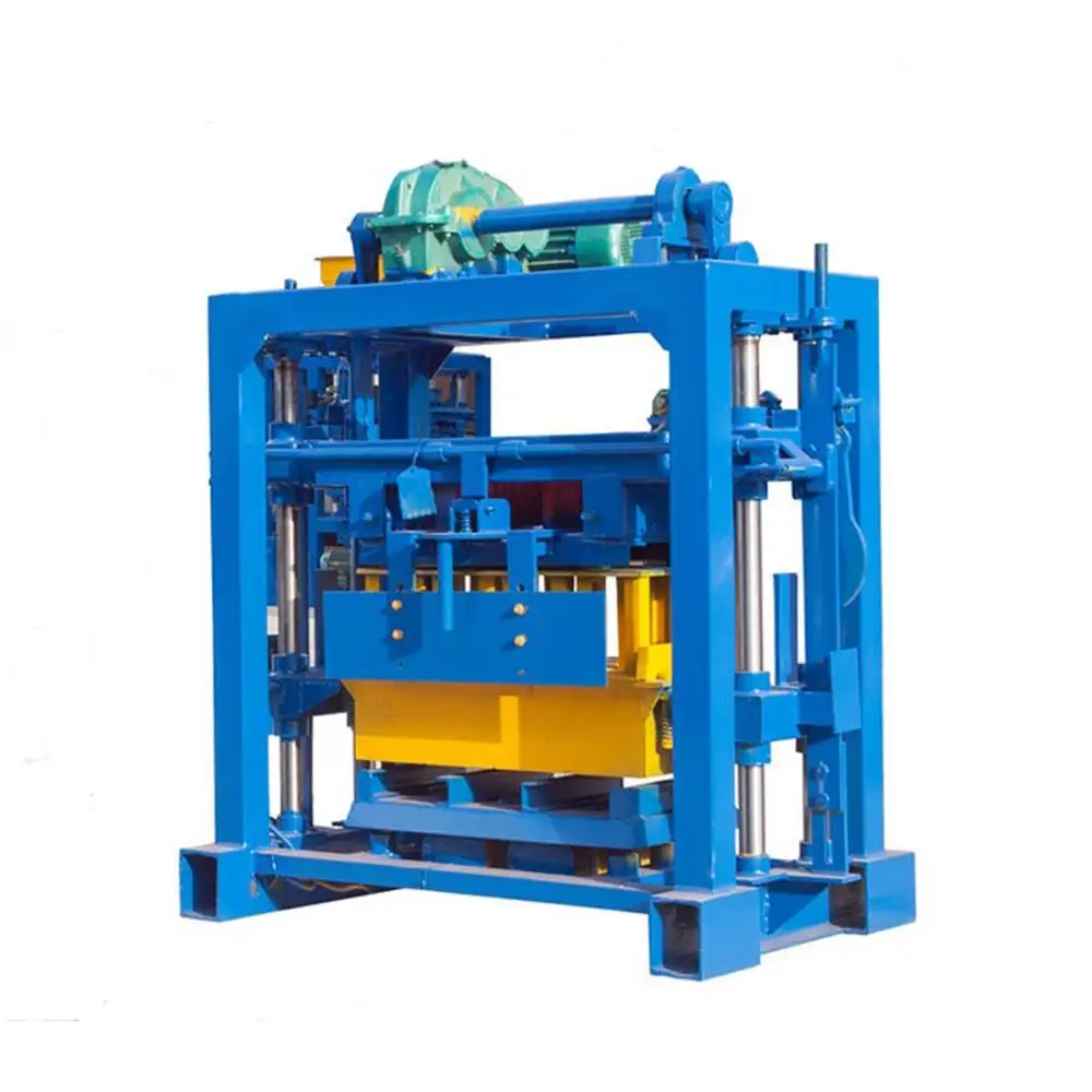 QT4-40 Manual Cement Hollow Concrete Block Making Machine Pump Block Machine with Diesel and Electric Engine Global 1500 880*480