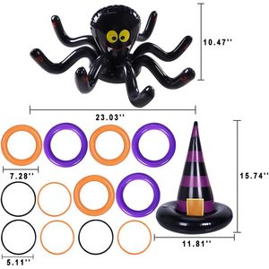 Premio gonfiabile anello di Halloween lancio gioco ragni e cappello da strega lancio bomboniere per bambini per Halloween - Product Image 2