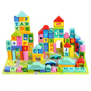 Educatief Voorschoolse Leren Montessori Baby Houten Stapelen Speelgoed Bouwsteen Voor Kinderen - Product Image 2