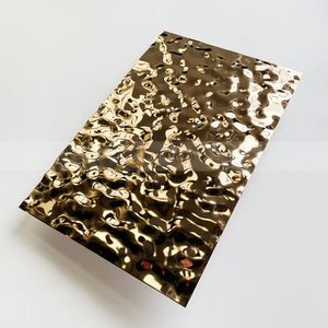 EX566 Water Ripple Stainless Steel Decorative <b>Panel</b> for Luxury Hotel Lobby Interior Wall Design Project - Product Image 4